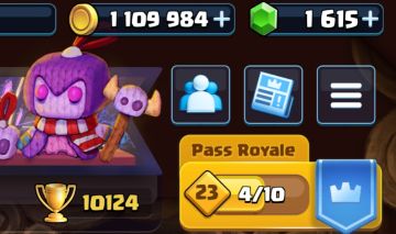 Conta de Clash Royale, 10k de troféus 1600 gemas, conta antiga em email sem nexo