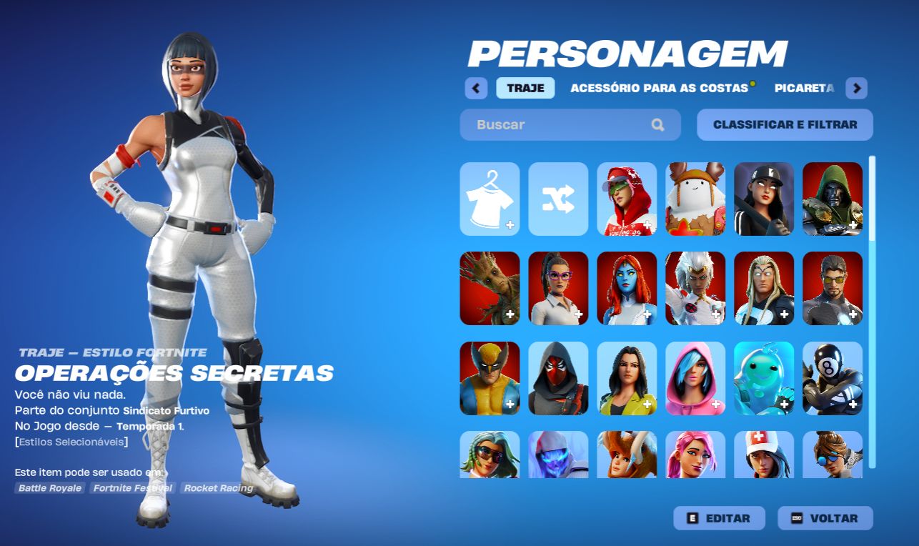 CONTA FORNITE ANTIGA VARIAS SKINS, SKIN DA BISCOITE , PASSE DA 5,6,7 E MAIS PASS