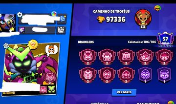 Conta de brawl stars com mais de 97mil troféus