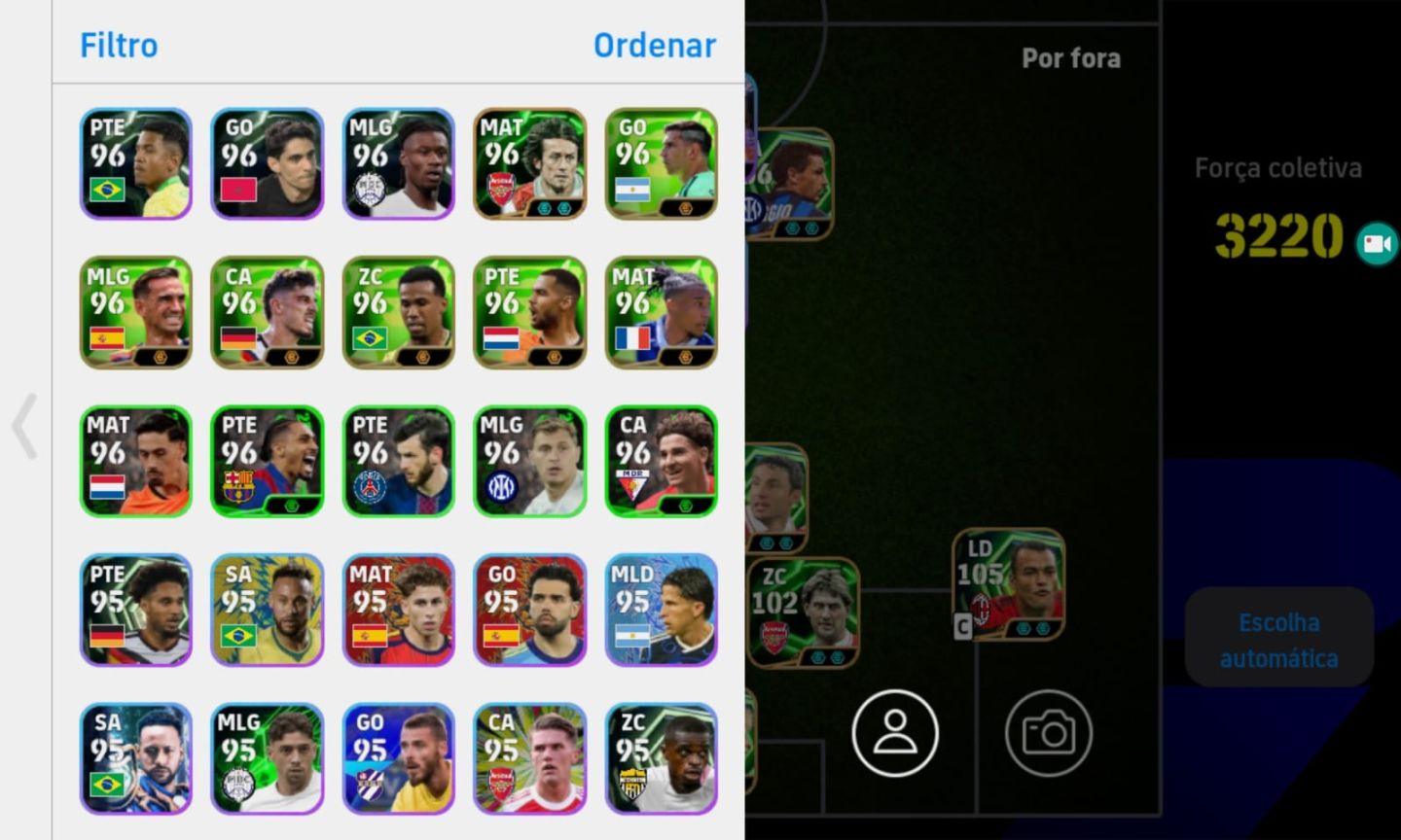 CONTA EFOOTBALL RARA! KAKA BUGADO + BAGGIO PRIME + CAFU + OSHIMEN E+++!