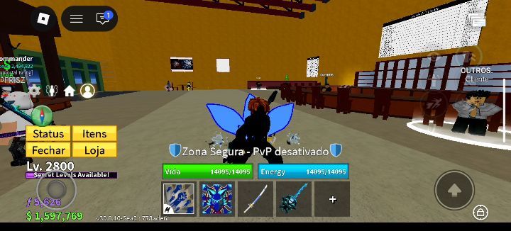 Conta com : kitsune+lvl 2800+itens diversos