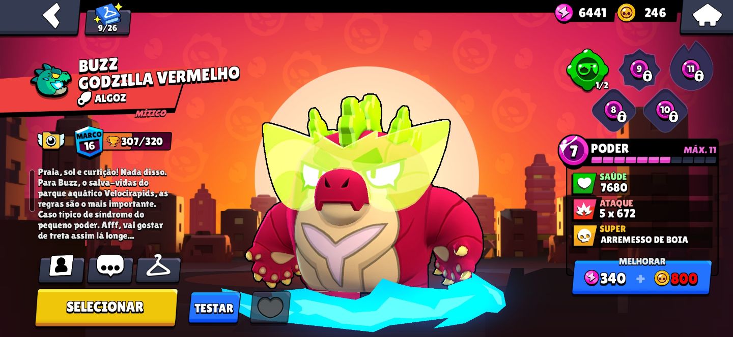Conta de Brawl stars várias skins e Brawlers/ leia a descrição!