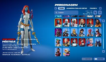 CONTA FORTNITE COM MÍSTICA E OUTRAS SKINS E PASSES RAROS (Aceito negociar)