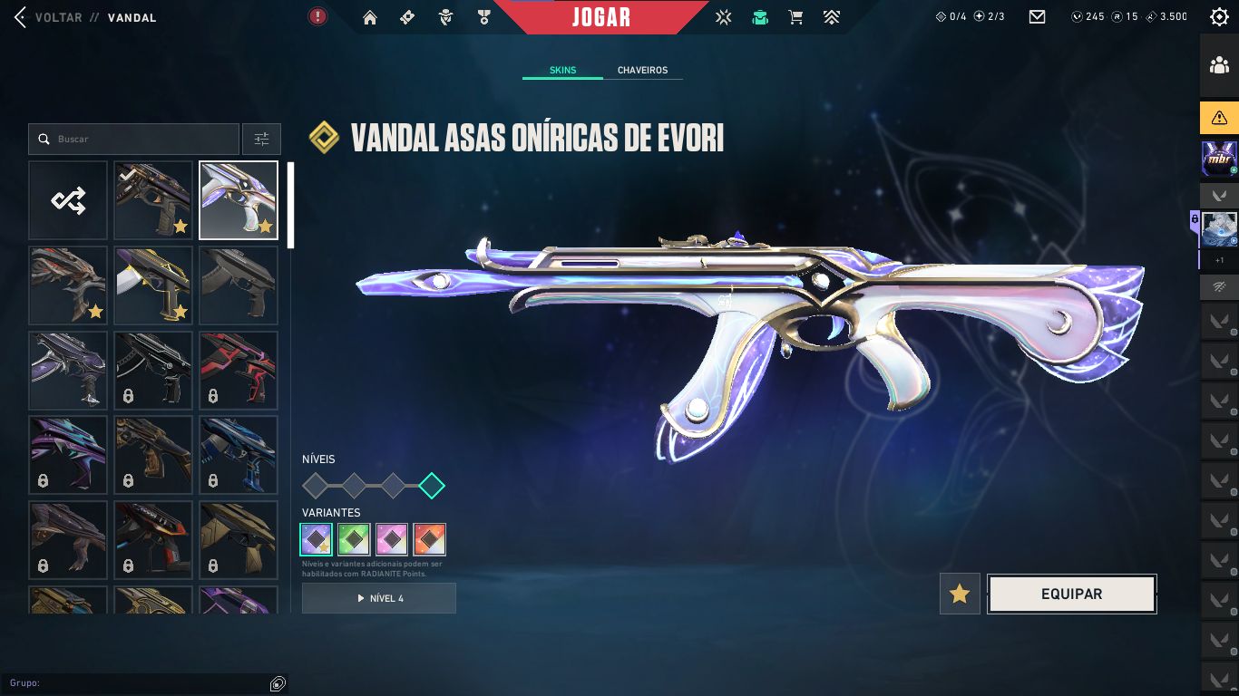 CONTA VALORANT À VENDA, Primordium, Preludio, XenoHunter. etc....