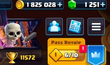 Conta Clash Royale 11k troféu, rei nível 15