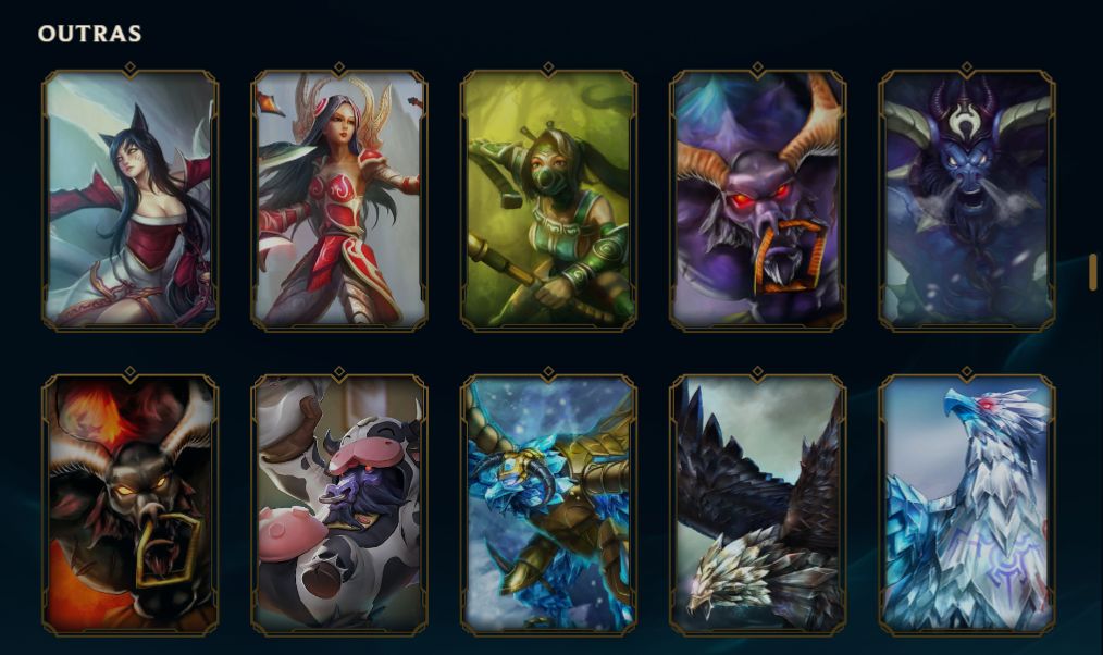 Conta com skins raras
