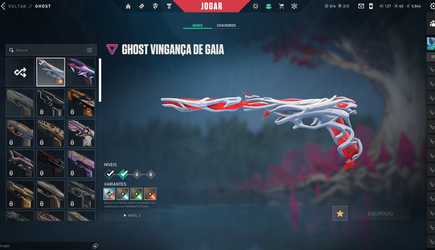 VALORANT | PLATINA 3 (TEMPORADA ATUAL) | NÍVEL 104 | CONTA PREMIUM SKINS TRYHARD