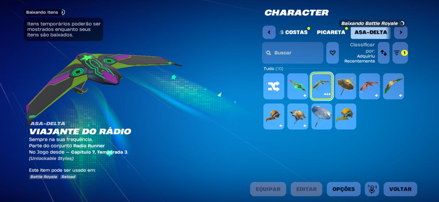 Conta de Fortinite, com 100 vbucks, e 3 skins
