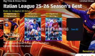 Contas Efootball com Showtimes Italian League