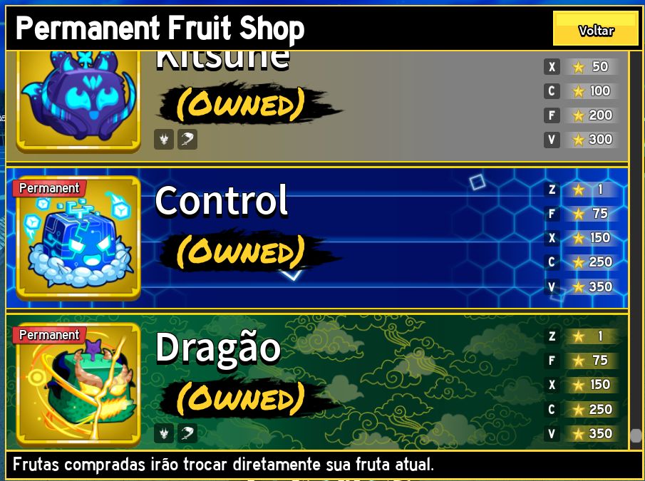 Conta Exclusiva de Blox Fruits com um dos itens mais raros do jogo