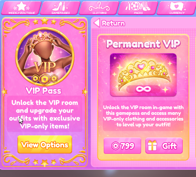 VIP PERMANENTE - DRESS TO IMPRESS / VISTA-SE PARA IMPRESSIONAR