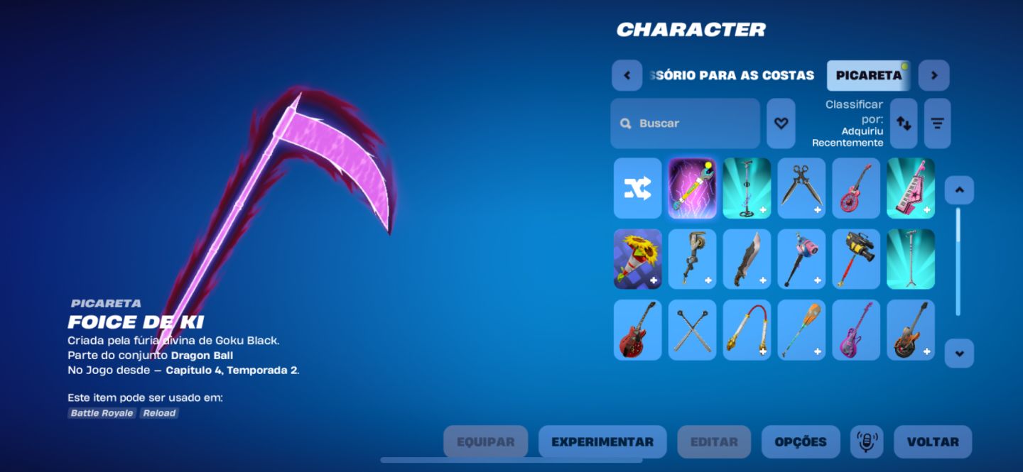 CONTA FORTNITE COM BASTANTE ITENS EXCLUSIVOS