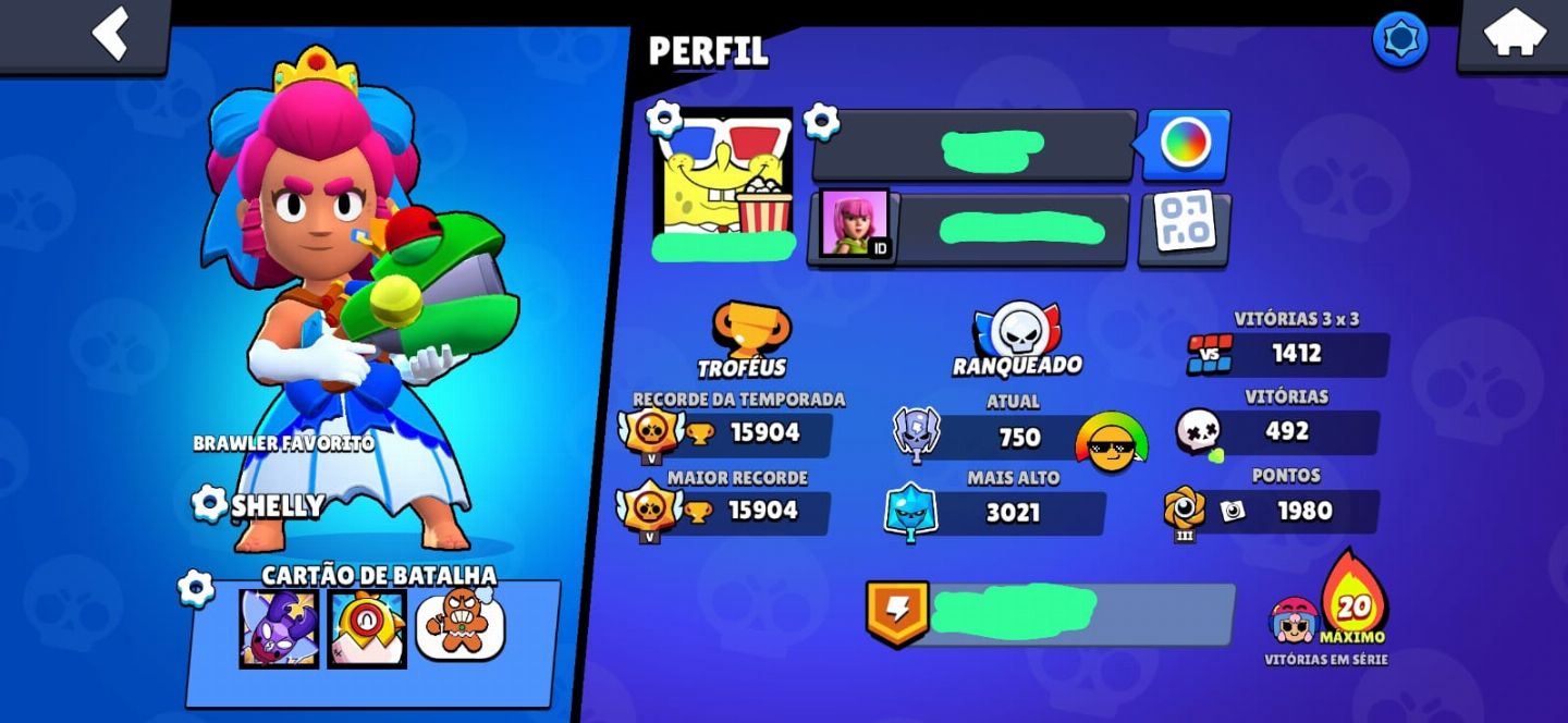 Conta clash royale, clash of clans, brawl stars valor pelas 3