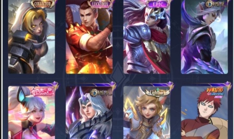 CONTA MLBB FA | VALE GAARA | NATALIA COLLECTOR | HARITH LIGHTBORN | EMBLEMAS FUL