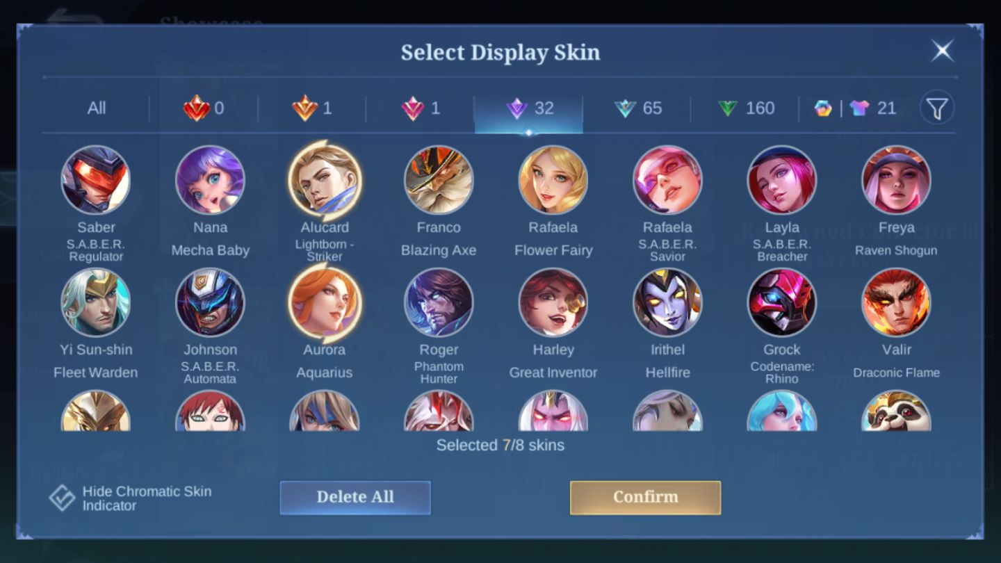 Conta Mobile Legends - ZODIAC Aurora / VALENTINE Claude / & Mais ! [Ler Desc]