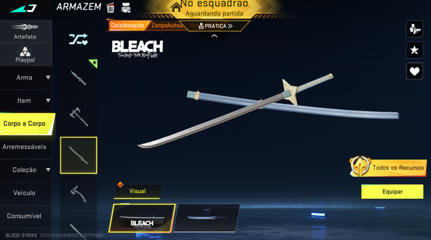 Conta Blood Strike Full Com Facas E Muitas Skins Ultra