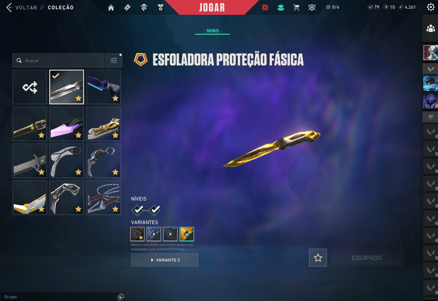 Conta de valorant ascendente com várias skins! Obs: Preço negociável