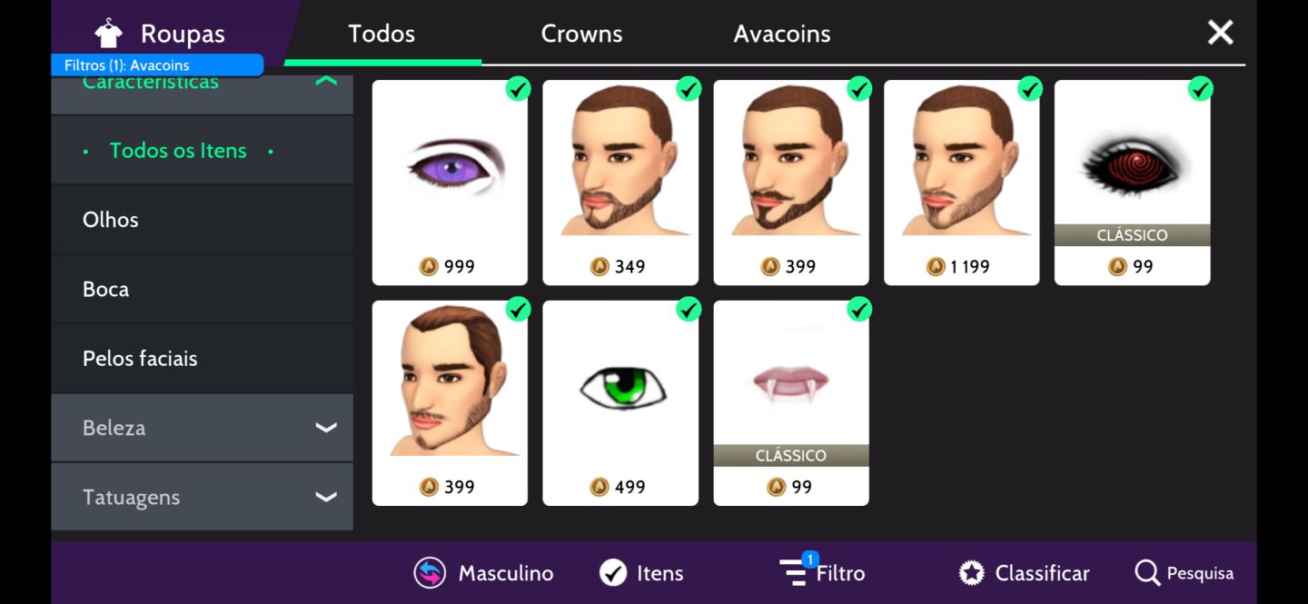CONTA MASC. AVK LIFE rara chega mais!