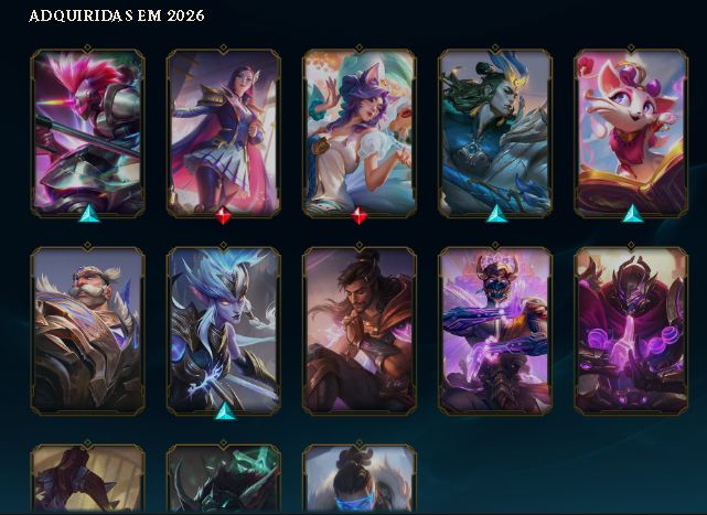 [CONTA BR] Esmeralda 1 SoloQ+Skins+Mmr Mediano +Zaahen Jornada Imortal