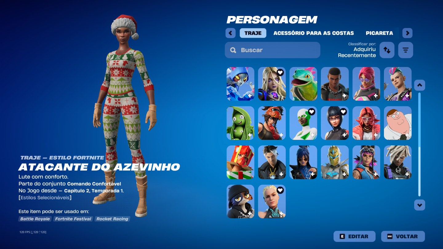 CONTA Fortnite com várias skins