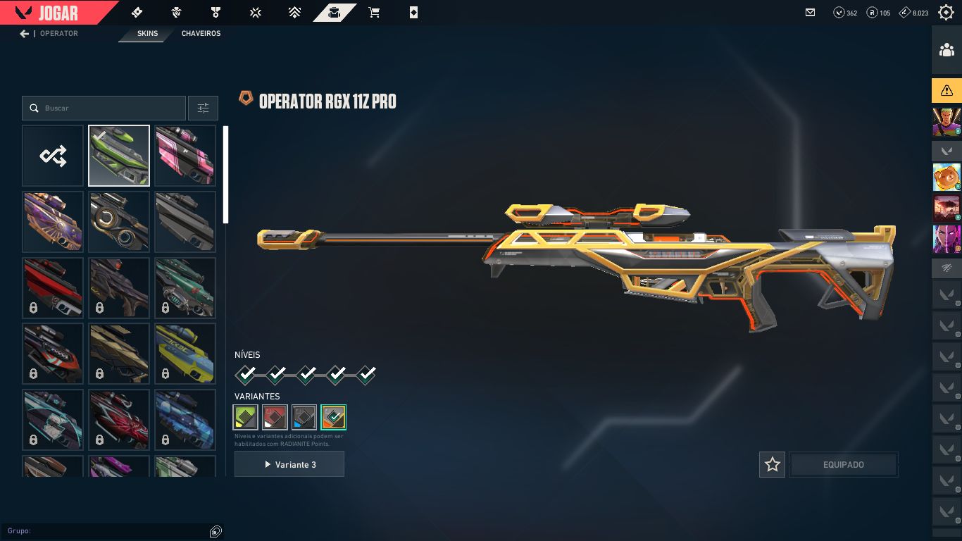 CONTA VALORANT | DONO ORIGINAL | COLEÇÃO DE SKINS