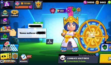 Conta de Brawl stars com várias skins