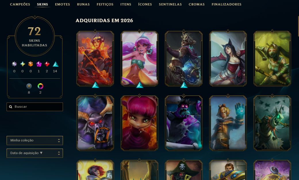 Conta 2023 - 72 skins