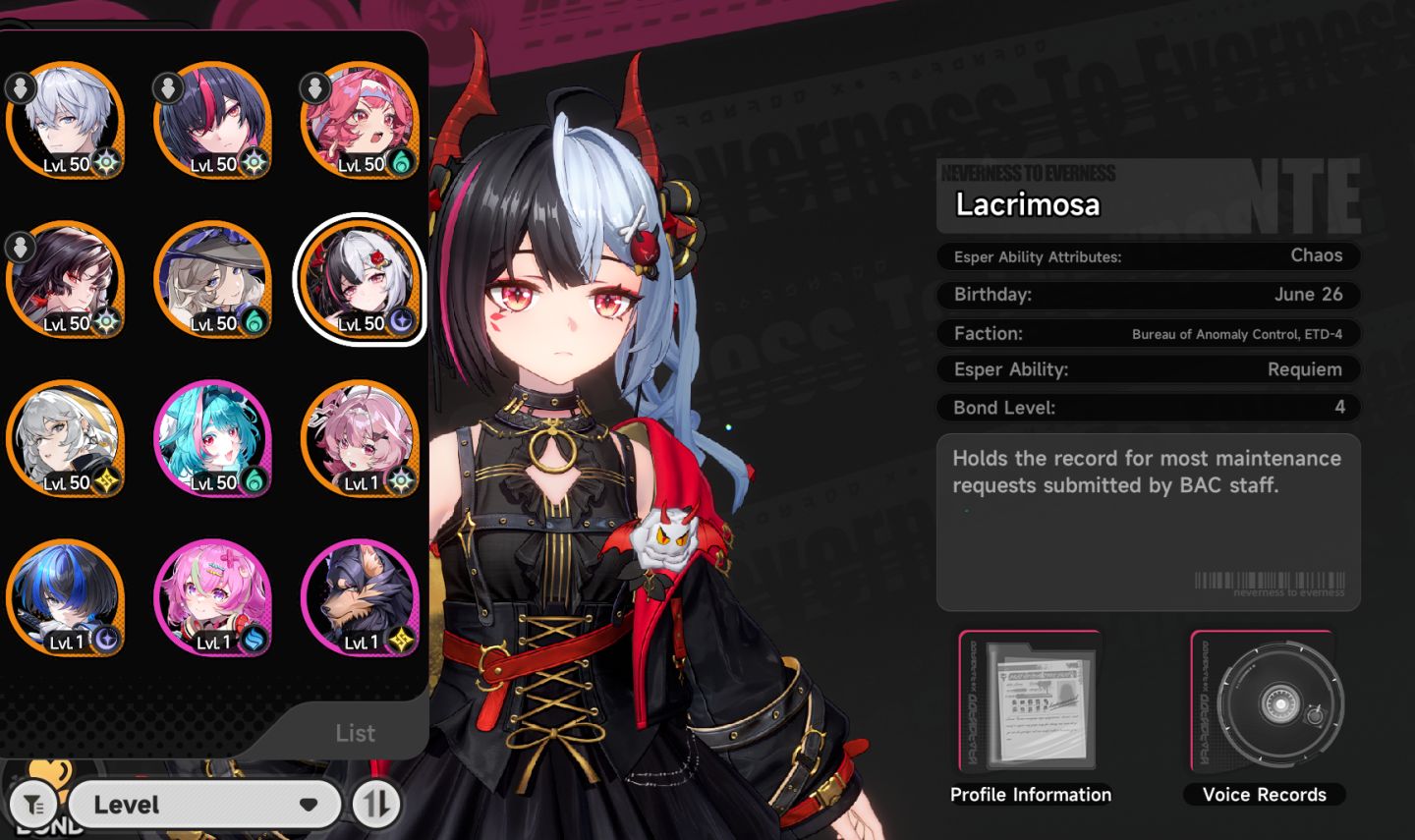 NTE: Conta c/ Nanally x2 + 3 Limitados + Skins Limitadas