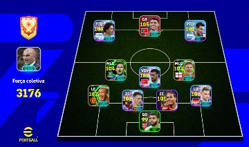 Conta efooteball 3174+ de força
