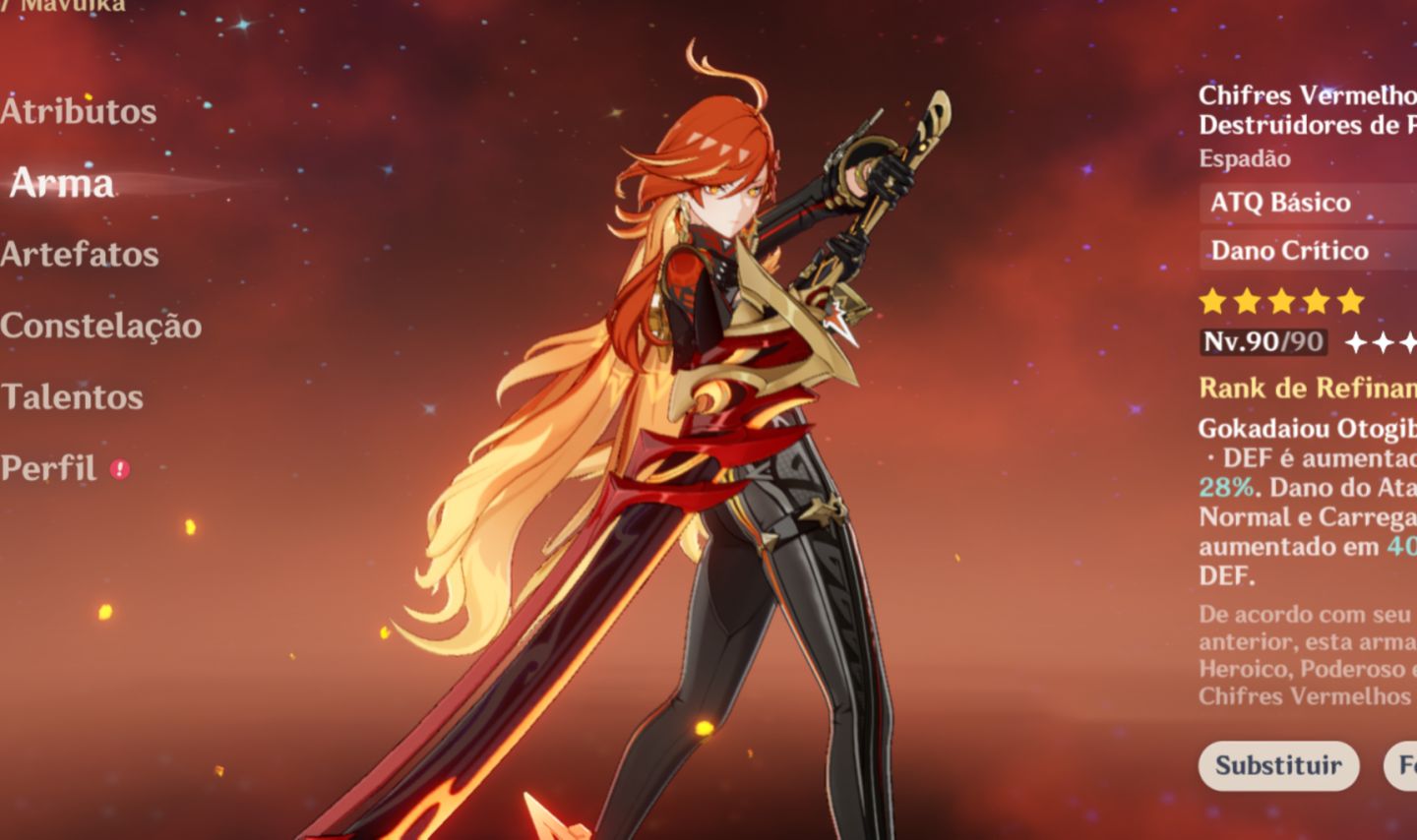 Conta endgame Genshin Impact
