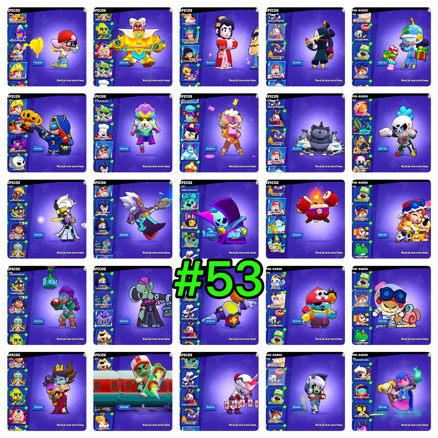 BRAWL STARS - MELHOR CONTA 100K FAMA ALIEN FULL ACESSO ALIENÍGENA PROMOÇÃO