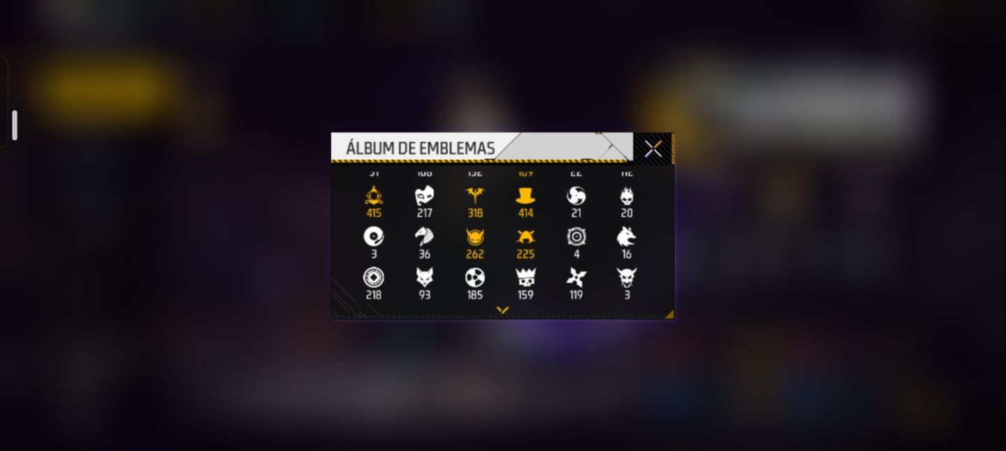 CONTA FREE FIRE 8 ANOS | PRIME 4 | MUITAS ARMAS ATRIBUTADAS
