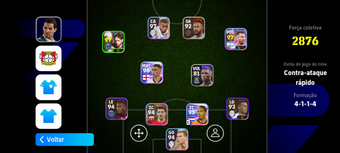 CONTA INICIANTE DE EFOOTBALL
