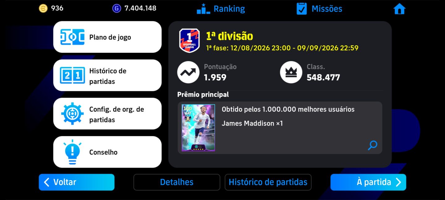 Conta Efootbal, com messi blitz curle, cr7, Pelé, Ronaldinho e muito mais.