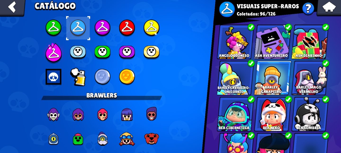 CONTA 91K TROFÉUS | 103/104 BRAWLERS | PRESTÍGIO 52 | FULL SKINS