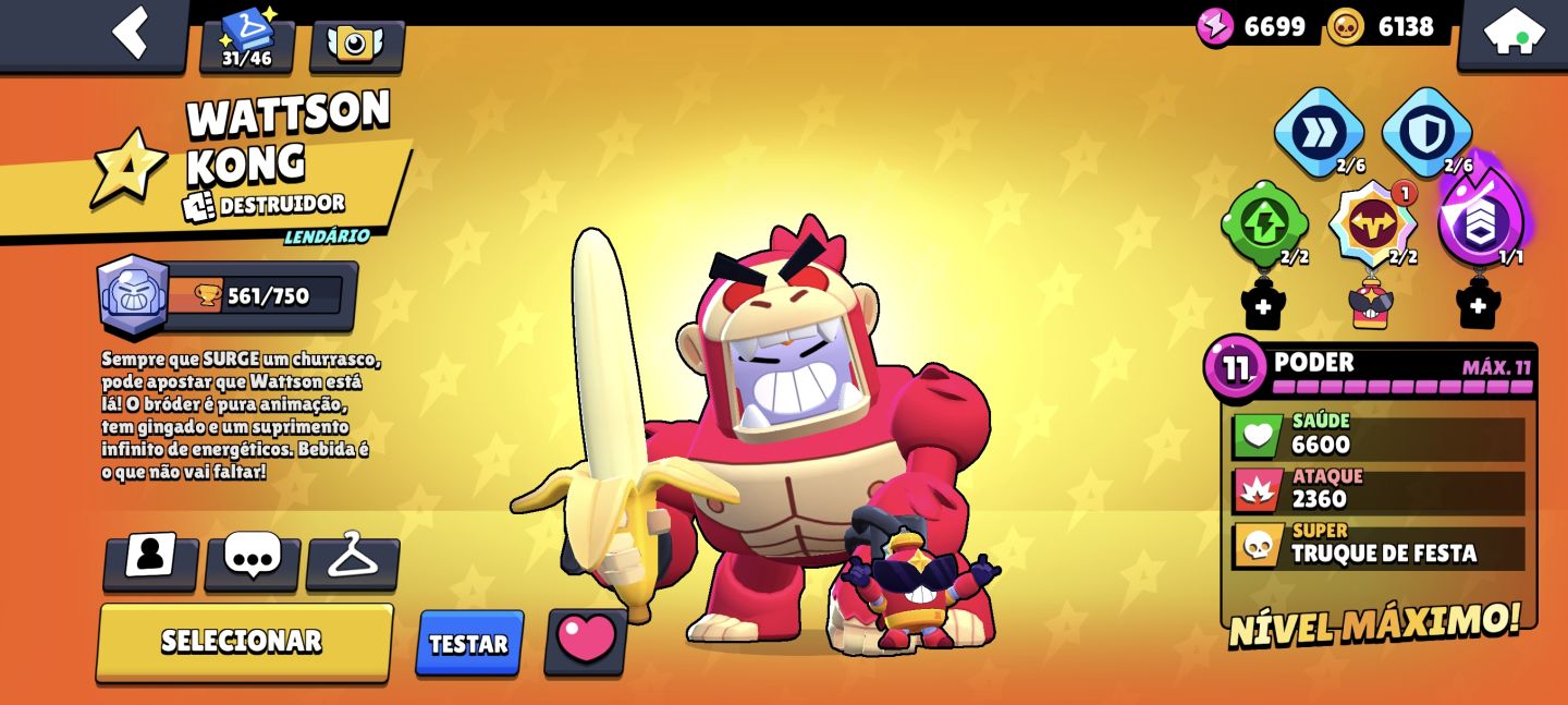 CONTA DE BRALW START COM QUASE TODOS OS PERSONAGENS E ITENS
