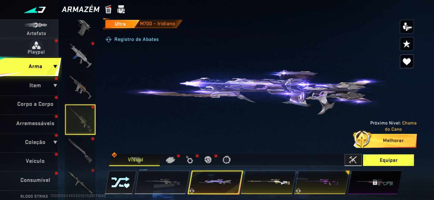 Conta bloodstrike top p90 evo