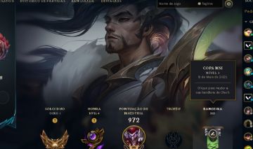 Conta com mais de 15 anos de LoL