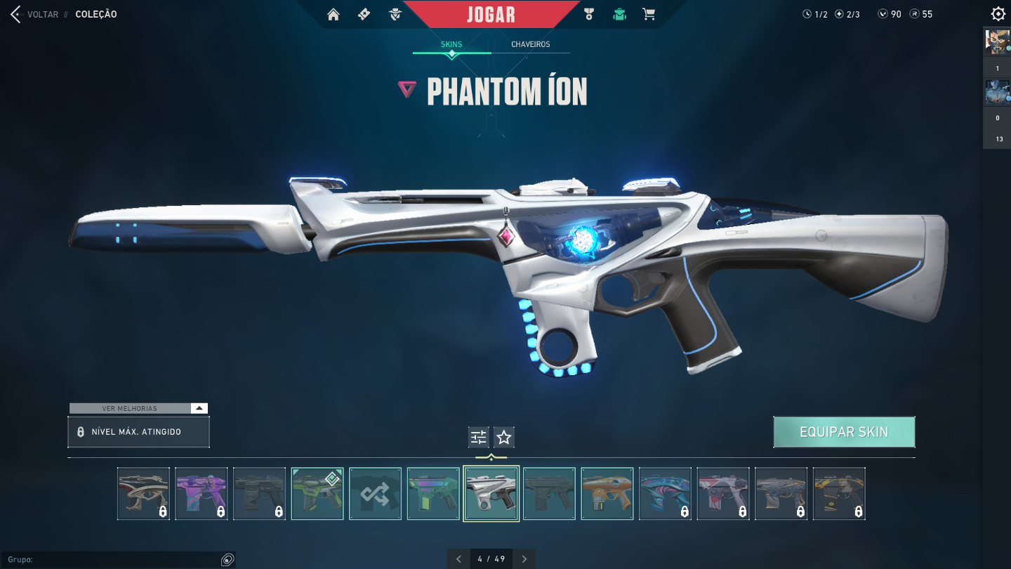 Conta Valorant, Vandal Sublime, Phantom RGX, Operator Glitchpop
