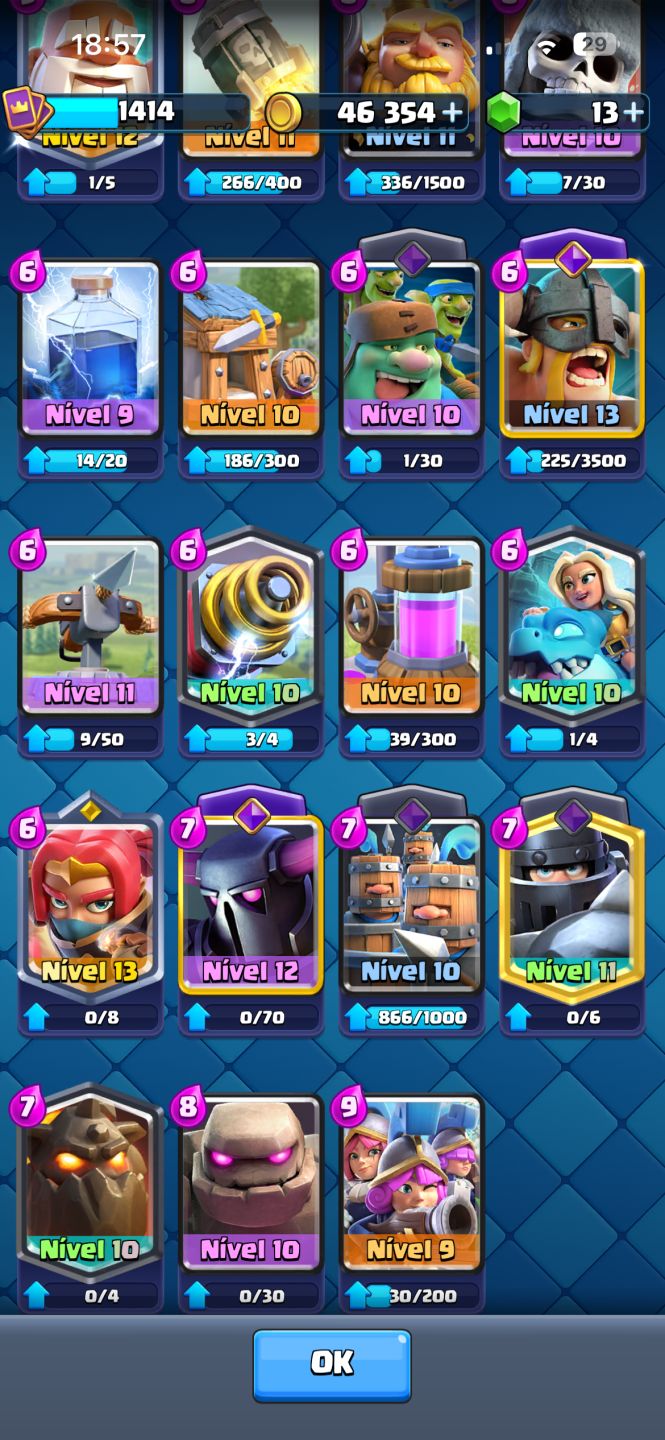 Conta iniciante Clash Royale.
