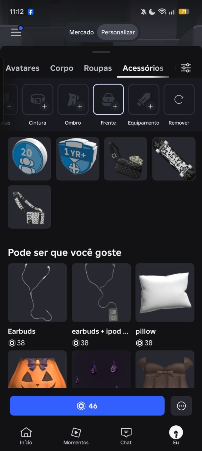 Conta de roblox