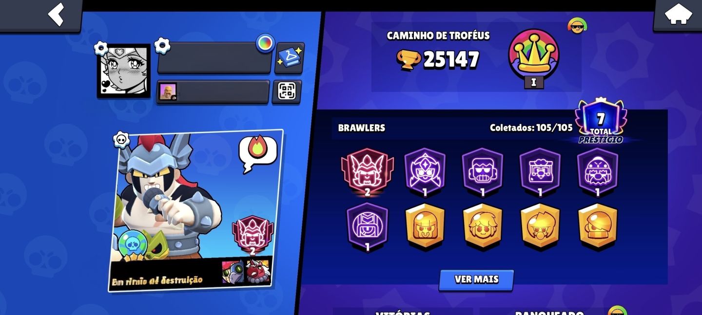 Conta brawl/Clash R. (Leia a descrição)
