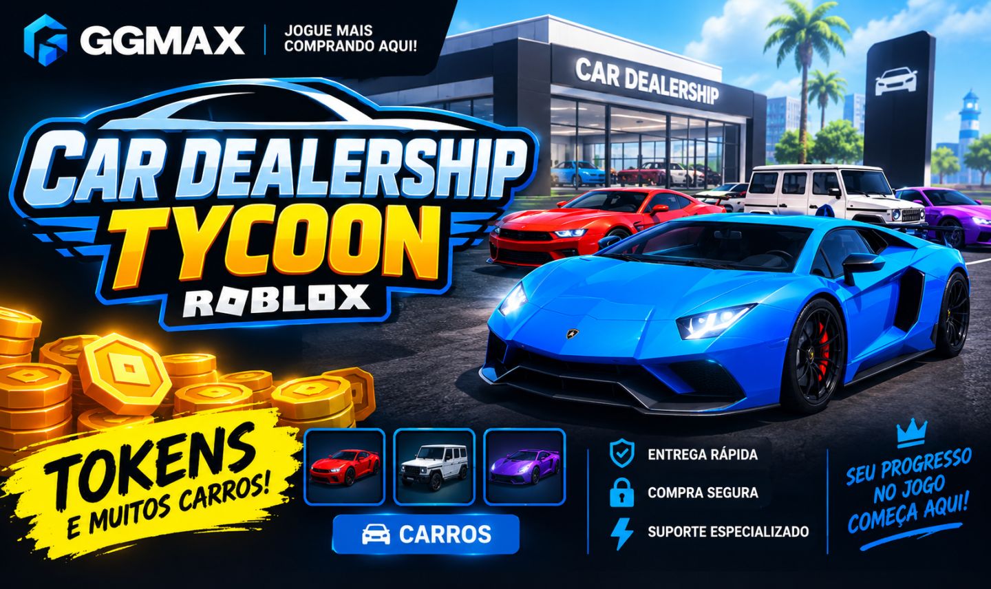 Car dealership tycoon - tokens e carros baratos!