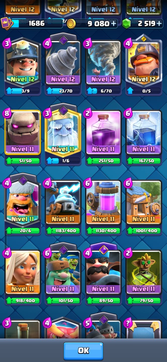 Conta brawl stars/clash Royal bem upadas!!!