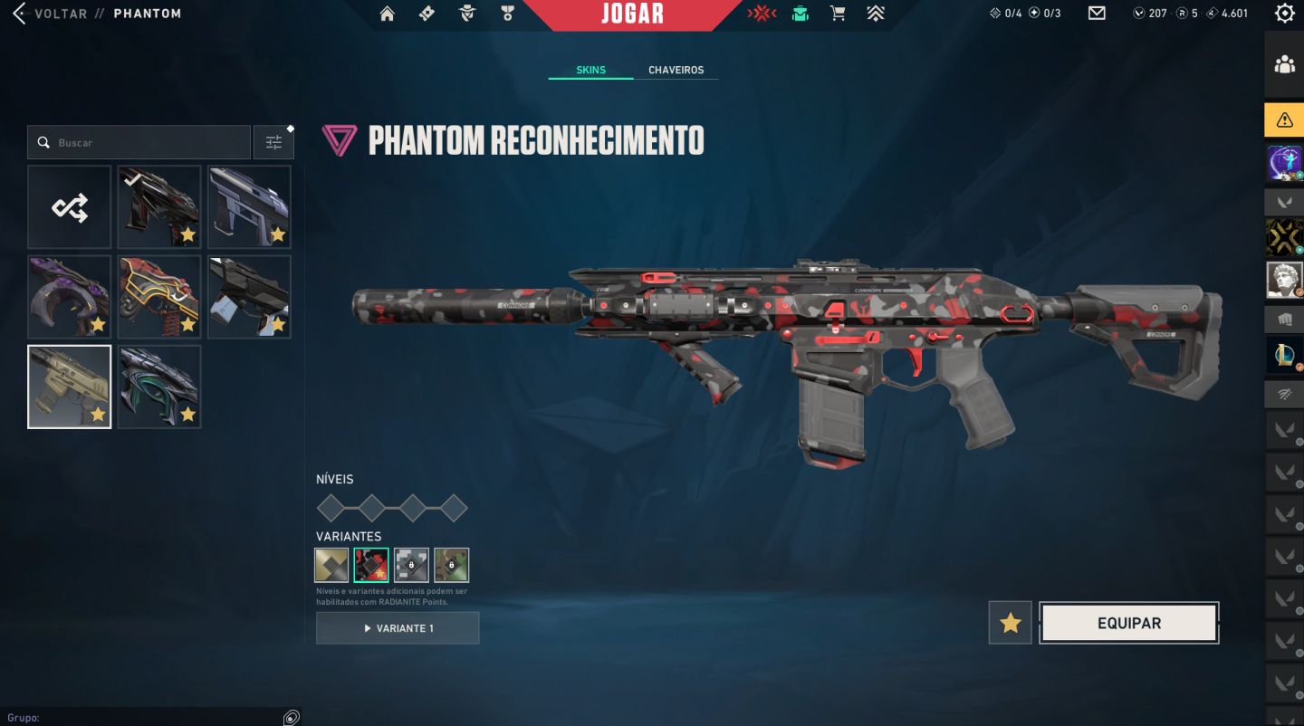 Conta full acesso de valorant com diversas skins.
