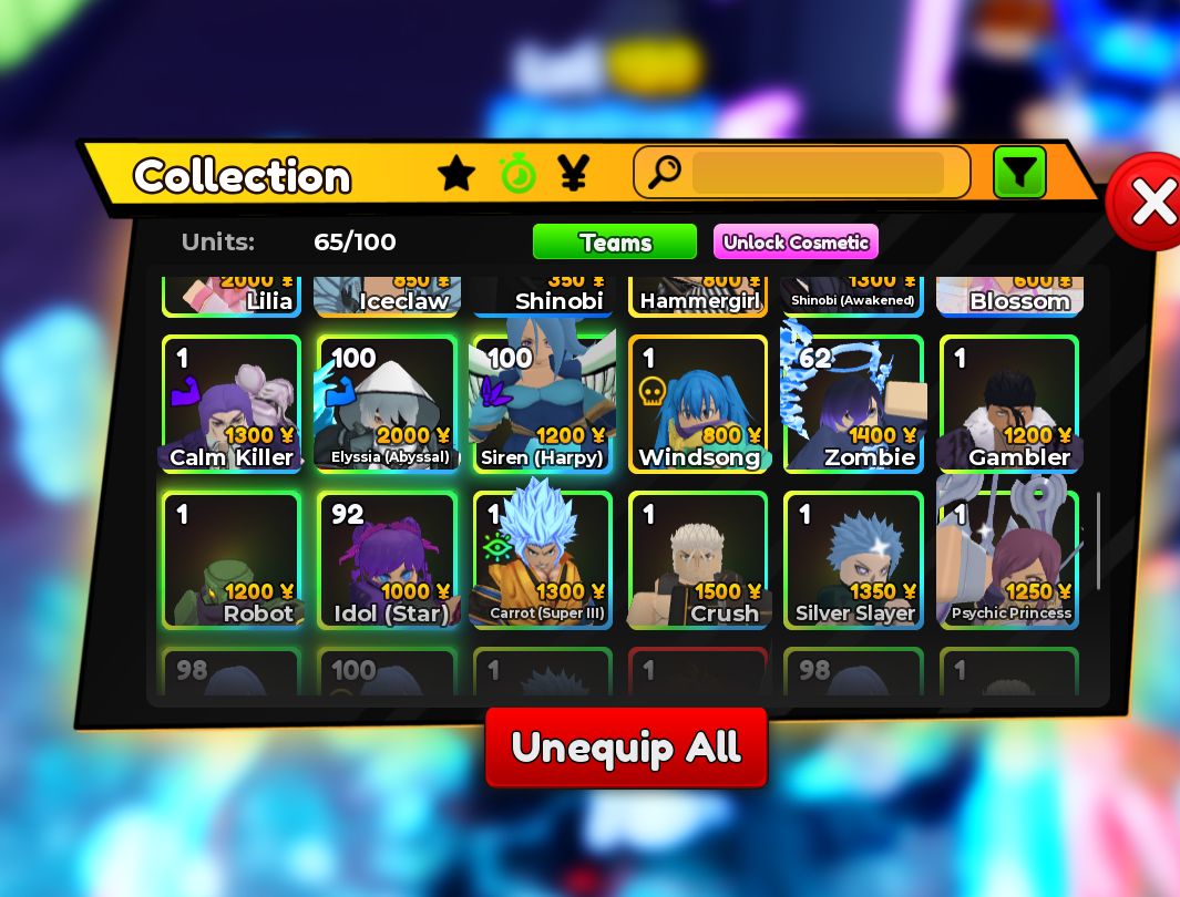 Conta Anime Adventures com Veggita Unique LV110, Goku Divine