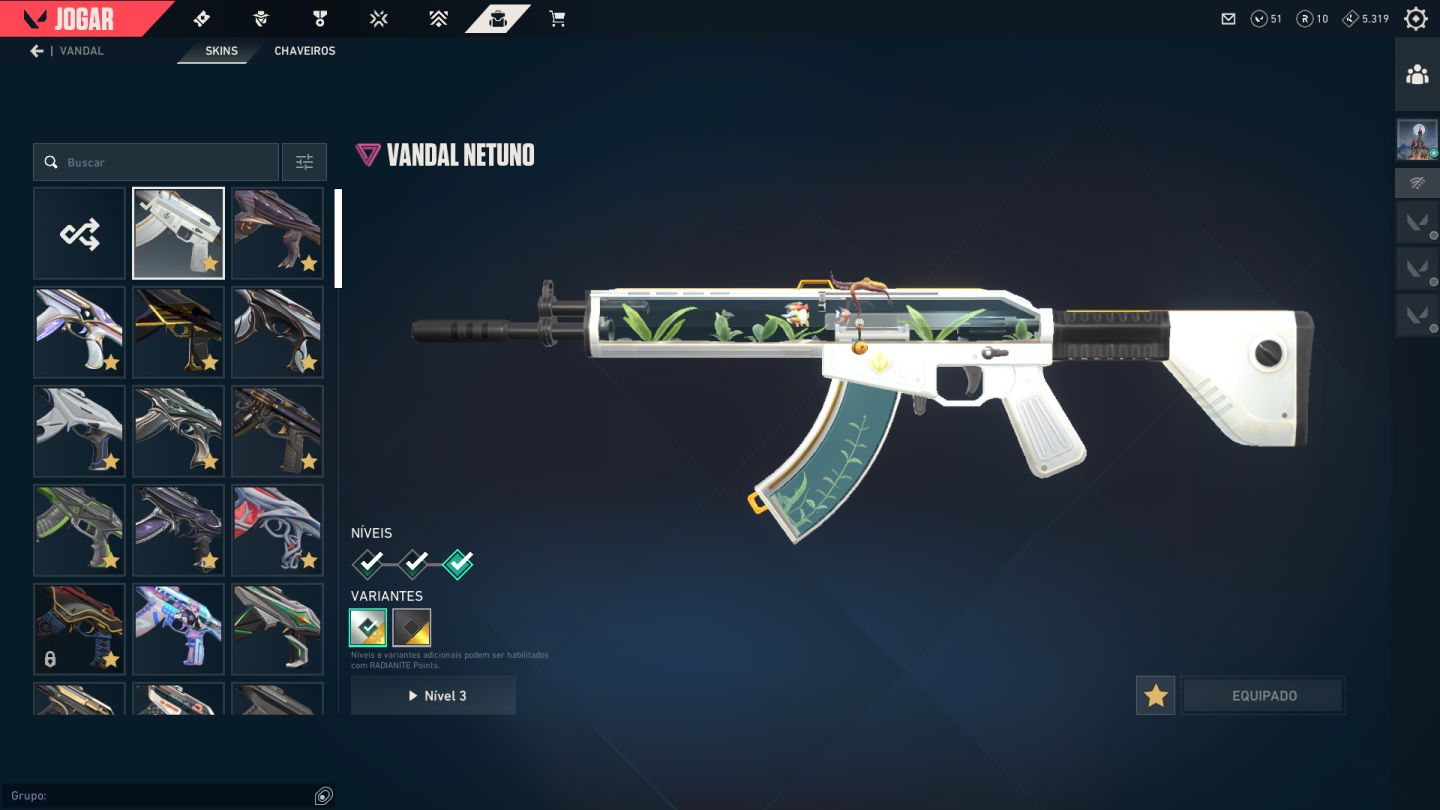 Conta Valorant, Peek ELO IMT, SKINS de todas armas e mais de 10 passes
