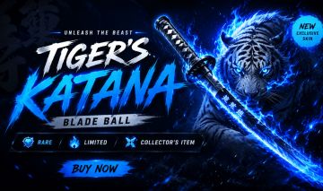 Tiger's Katana LIMITED | Blade Ball | Entrega Rápida