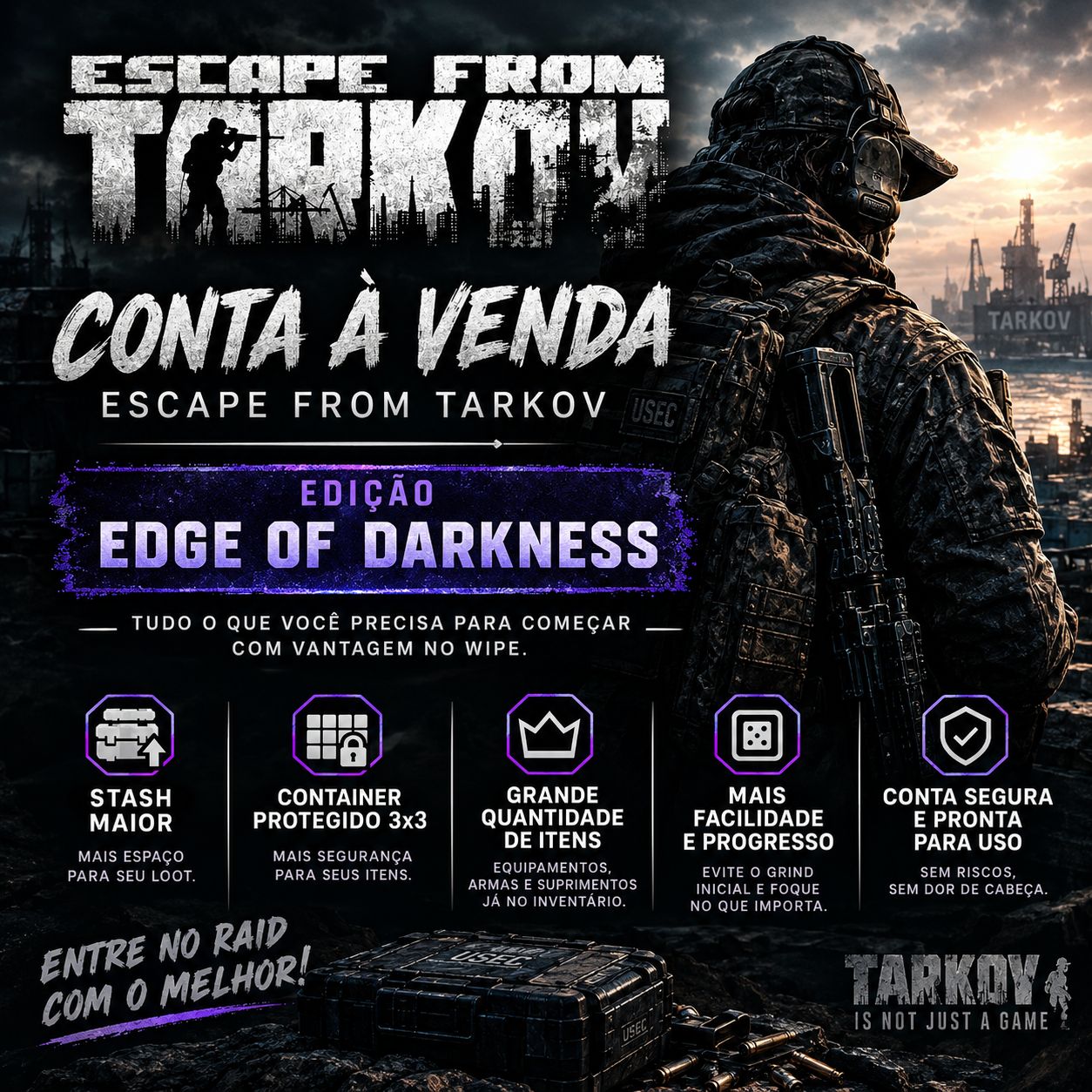 Conta EOD, contém Arena , PVE e PVP +1000h de jogo