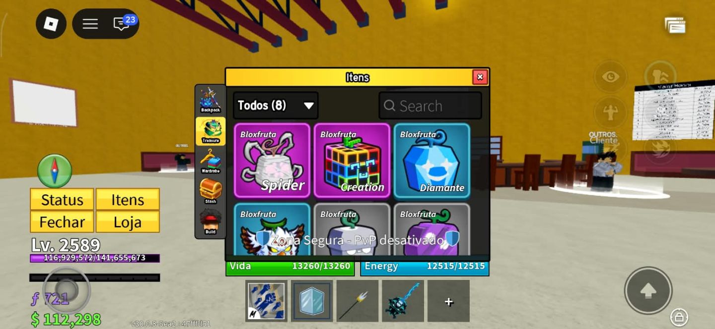 Blox Fruits | Conta Completa | CDK + TTK + Soul Guitar + Outros Jogos
